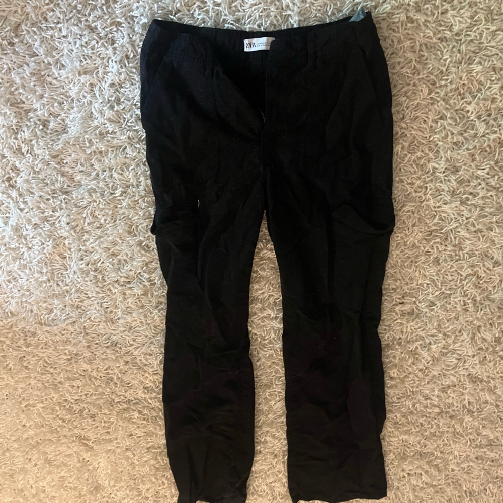 Zara black cargo pants